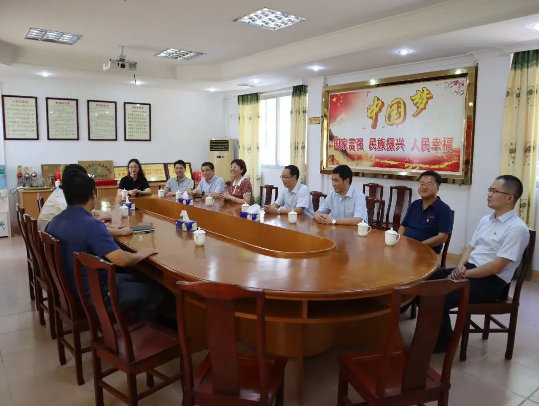 tapplay集团党委副书记、工会主席黄家合带队到合水镇调研乡村振兴驻镇帮扶工作